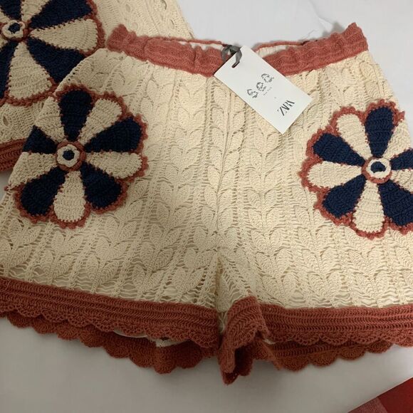 Sea new york Zara collaboration girls 11/12 matching set, crochet floral outfit - Picture 2 of 13